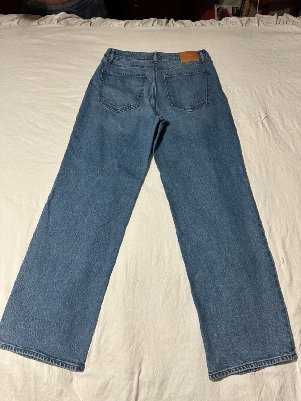 Express High Rise Wide Leg Jeans - Blue - Picture 1 of 10